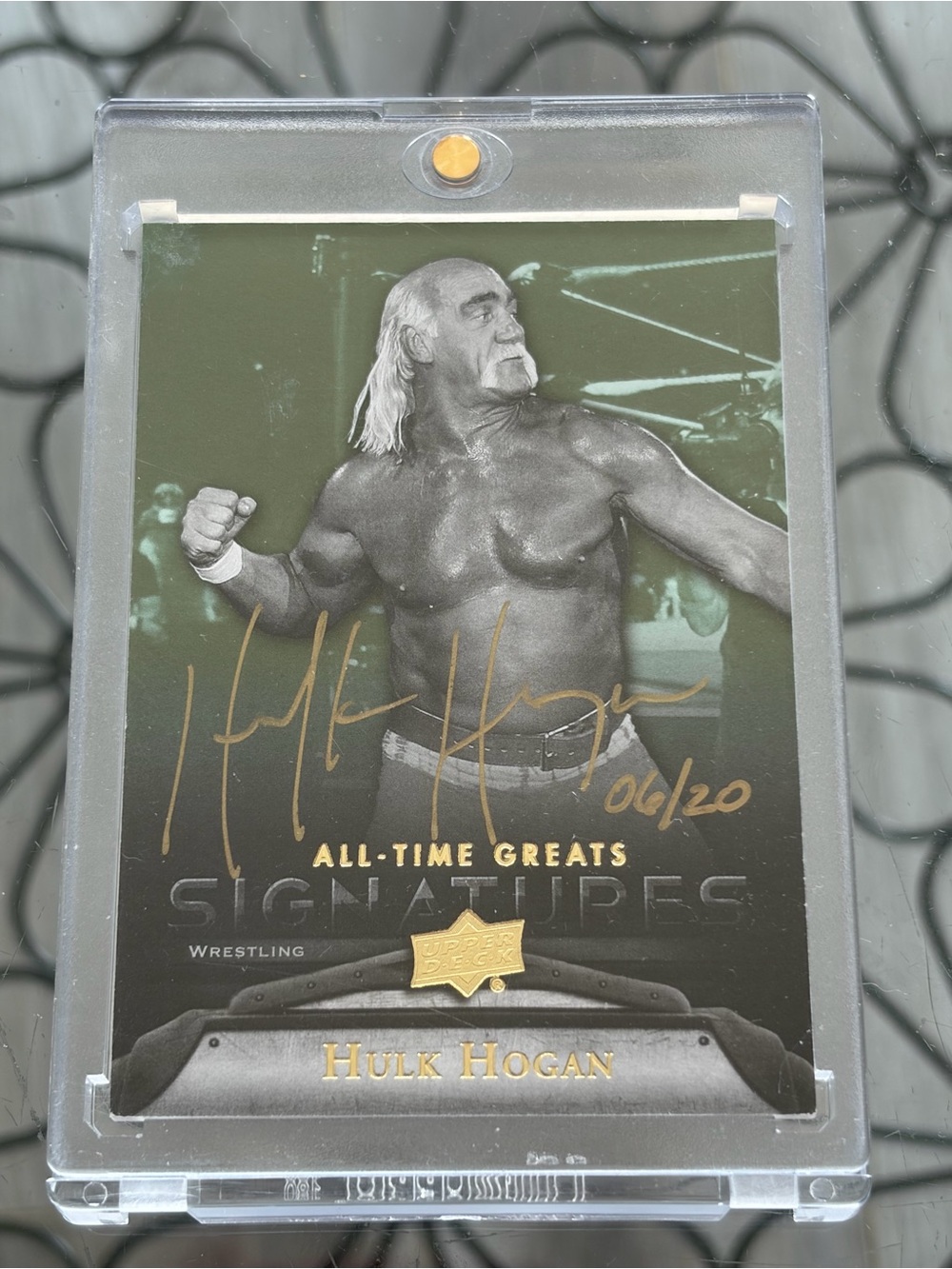 ☘️ NOW $1000 ☘️ Hulk Hogan 2012 Upper Deck Autograph WWE Wrestling Card  /20